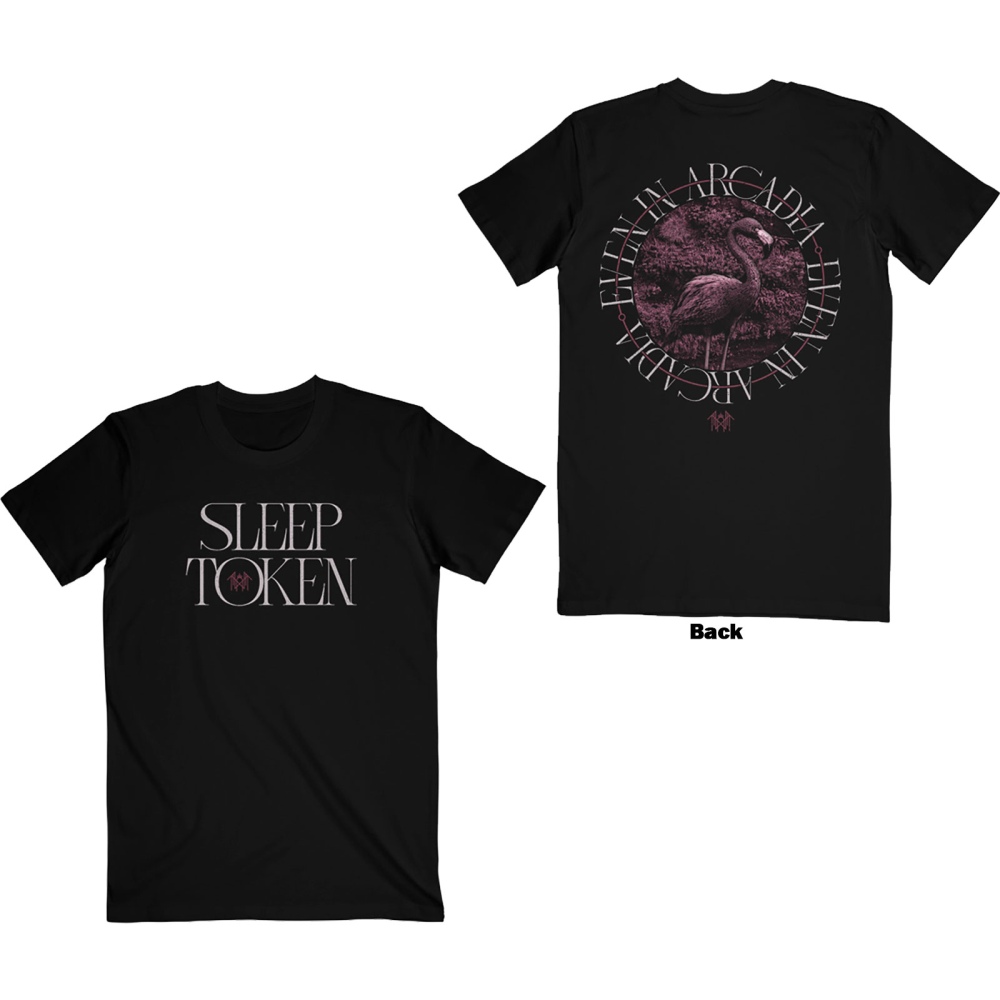 Sleep Token - Flamingo Circle Mens Tshirt - Black